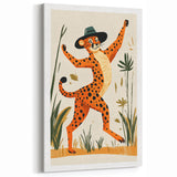 Children's Room Decor - Dancing Cheetah Playroom Wall Art