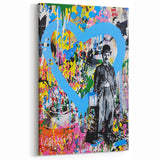 Vibrant Pop Art Wall Art - Graffiti Soup Can Canvas Print