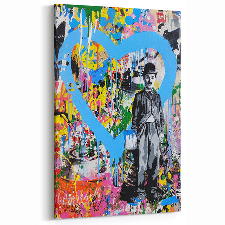 Vibrant Pop Art Wall Art - Graffiti Soup Can Canvas Print
