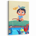 Fishing Boy Adventure - Boys Room Wall Art Kids Wall Art Prints
