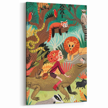 Jungle Adventure - Boys Room Wall Art Kids Wall Art Prints