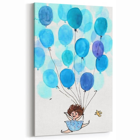 Up in the Sky - Kids Wall Art Prints Boys Room Wall Art