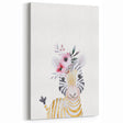 Floral Baby Zebra Girls Room Wall Art – Nursery Print