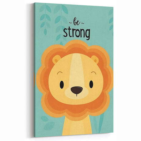 Vertical (CopyBe Strong Lion - Boys Room Wall Art Kids Wall Art Prints