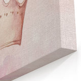 Princess Crown Girls Room Wall Art – Royal Nursery Print