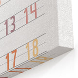 Modern Typography Wall Art - Colorful Numbers Design