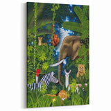 Jungle Safari Boys Room Wall Art – Wild Animal Adventure