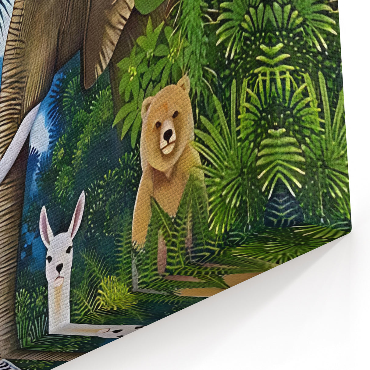 Jungle Safari Boys Room Wall Art – Wild Animal Adventure