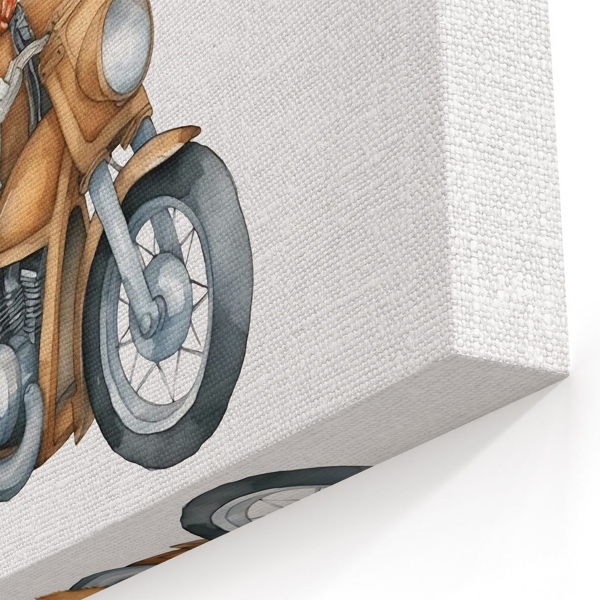 Adventurous Boys Room Wall Art – Teddy Bear on Motorcycle