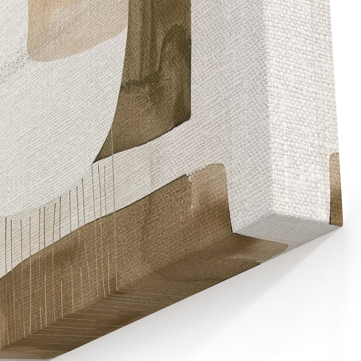 Contemporary Dining Art Pieces - Neutral Abstract Canvas