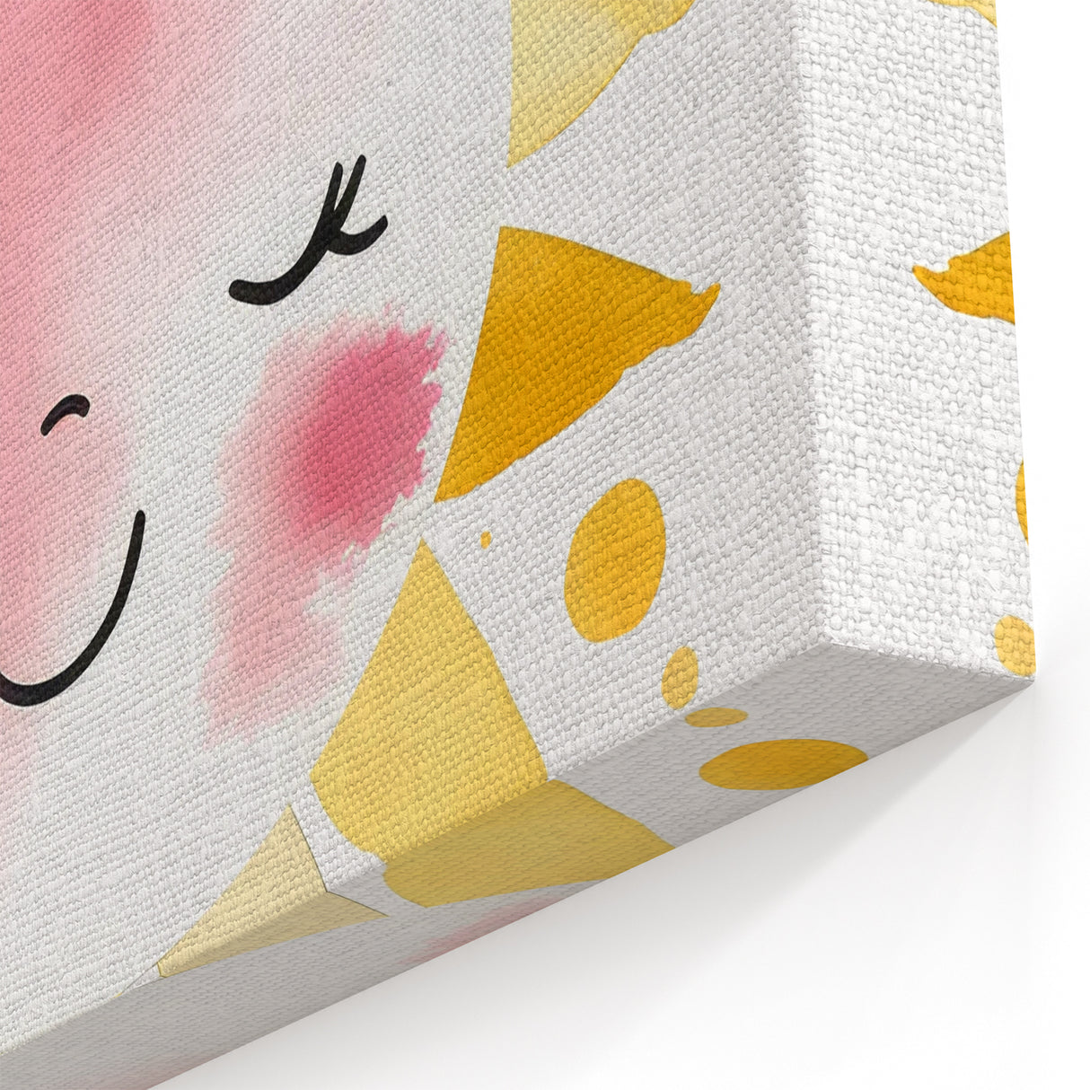 Smiling Sun Girls Room Wall Art – Cheerful Nursery Print