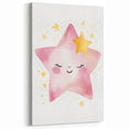 Smiling Star Girls Room Wall Art – Celestial Nursery Print