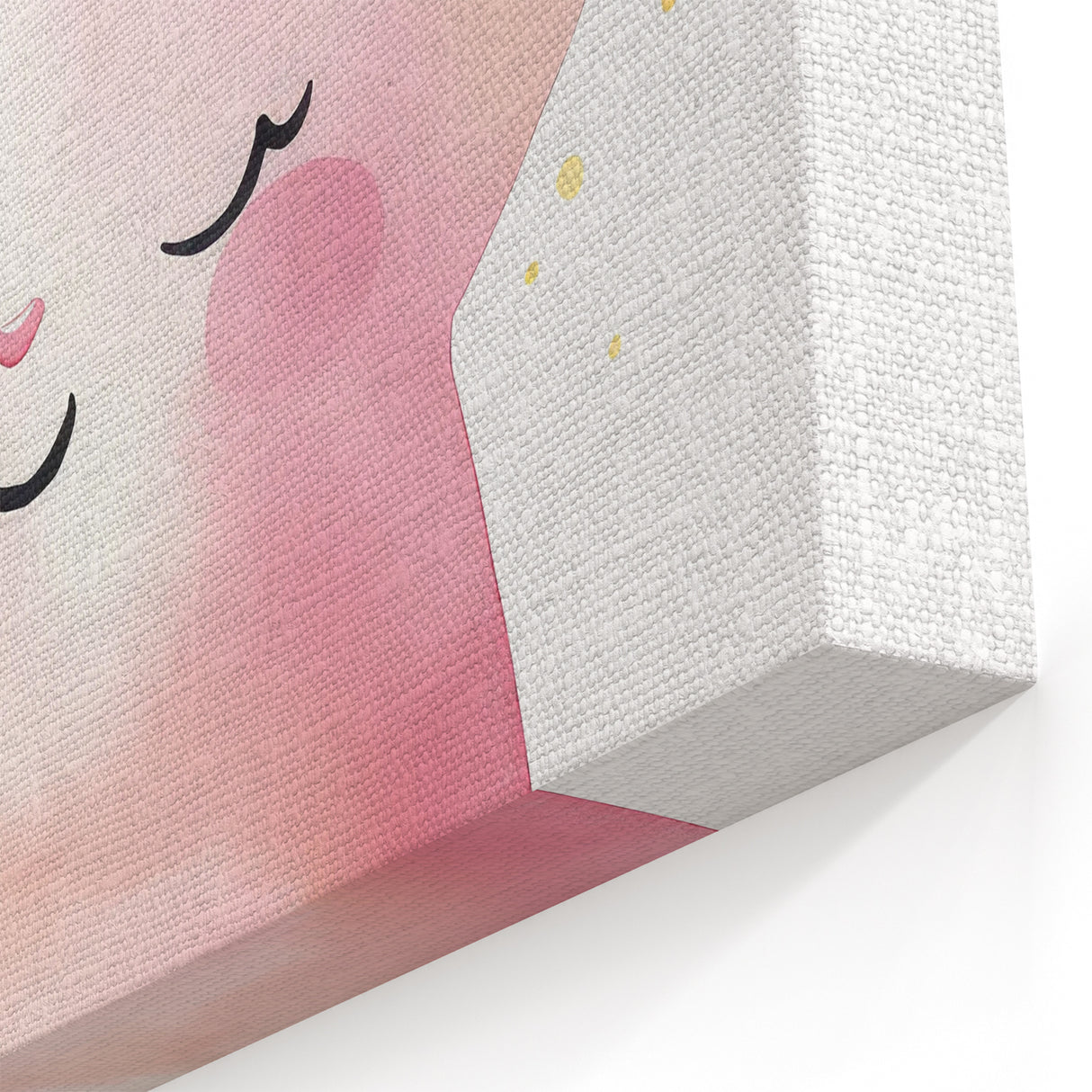 Smiling Star Girls Room Wall Art – Celestial Nursery Print