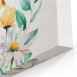 Wildflower Bouquet Girls Room Wall Art – Floral Nursery Print