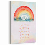 Nursery Wall Art – Inspirational Rainbow Print for Kids' Rooms