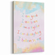 Playroom Wall Art – Inspirational Affirmation Print for Kids