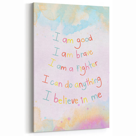 Playroom Wall Art – Inspirational Affirmation Print for Kids