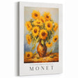Sunflower Bouquet Living Room Wall Art – Modern Canvas Print