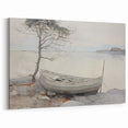 Vintage Landscape Art - Serene Countryside Scene