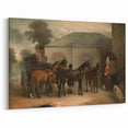 Vintage Landscape Art - Carriage with Horses