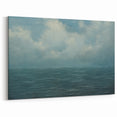 Vintage Landscape Art - Calm Ocean and Sky