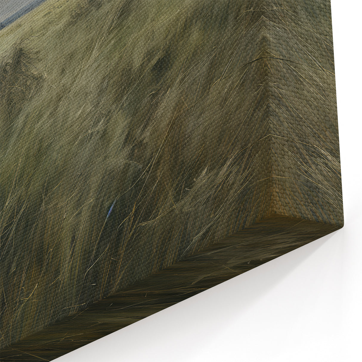 Vintage Landscape Art - Windy Grassland Scene