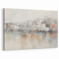 Vintage Landscape Art - Abstract Cityscape Reflection