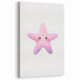 Girls Room Wall Art – Cute Watercolor Starfish Nursery Print