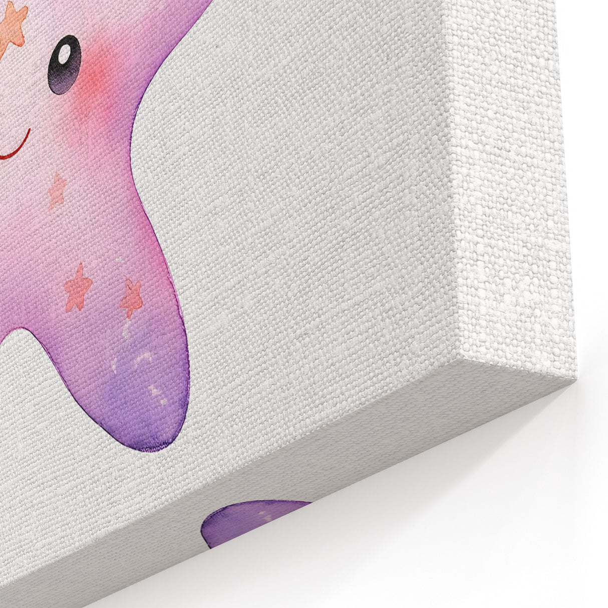Girls Room Wall Art – Cute Watercolor Starfish Nursery Print