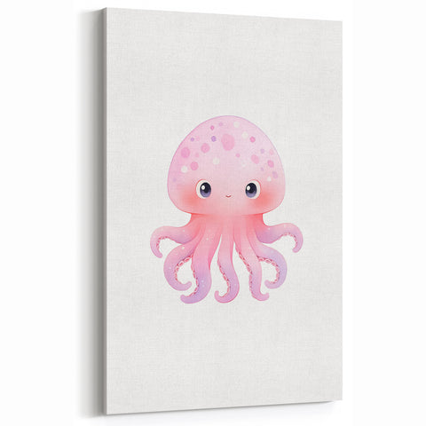 Nursery Wall Art – Cute Watercolor Jellyfish for Kids' Rooms