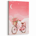 Girls Bedroom Art – Dreamy Bicycle and Roses Watercolor Print