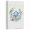 Personalized Kids Art – Meditative Elephant Nursery Wall Decor