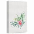 Girls Room Wall Art – Watercolor Tropical Floral Nursery Print