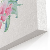Pink Floral Girls Room Wall Art - Nursery & Kids Room Art Prints