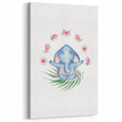 Blue Elephant Nursery Wall Art - Kids Room & Playroom Art Prints