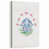 Blue Elephant Nursery Wall Art - Kids Room & Playroom Art Prints