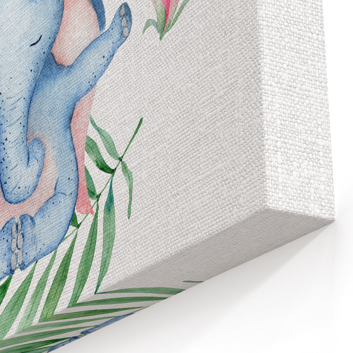 Blue Elephant Nursery Wall Art - Kids Room & Playroom Art Prints