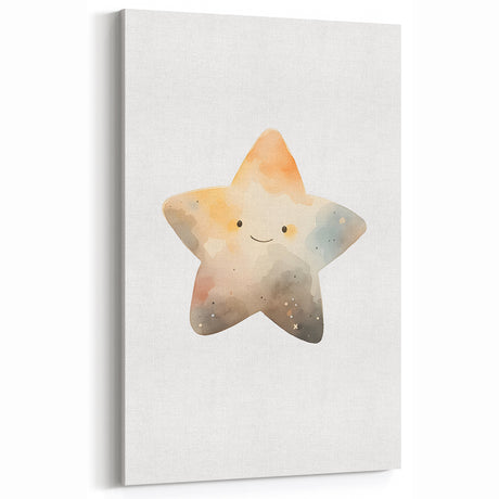 Whimsical Girls Room Wall Art - Playful Star Children's Decor