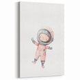 Personalized Kids Art - Space Explorer Girls Bedroom Wall Decor