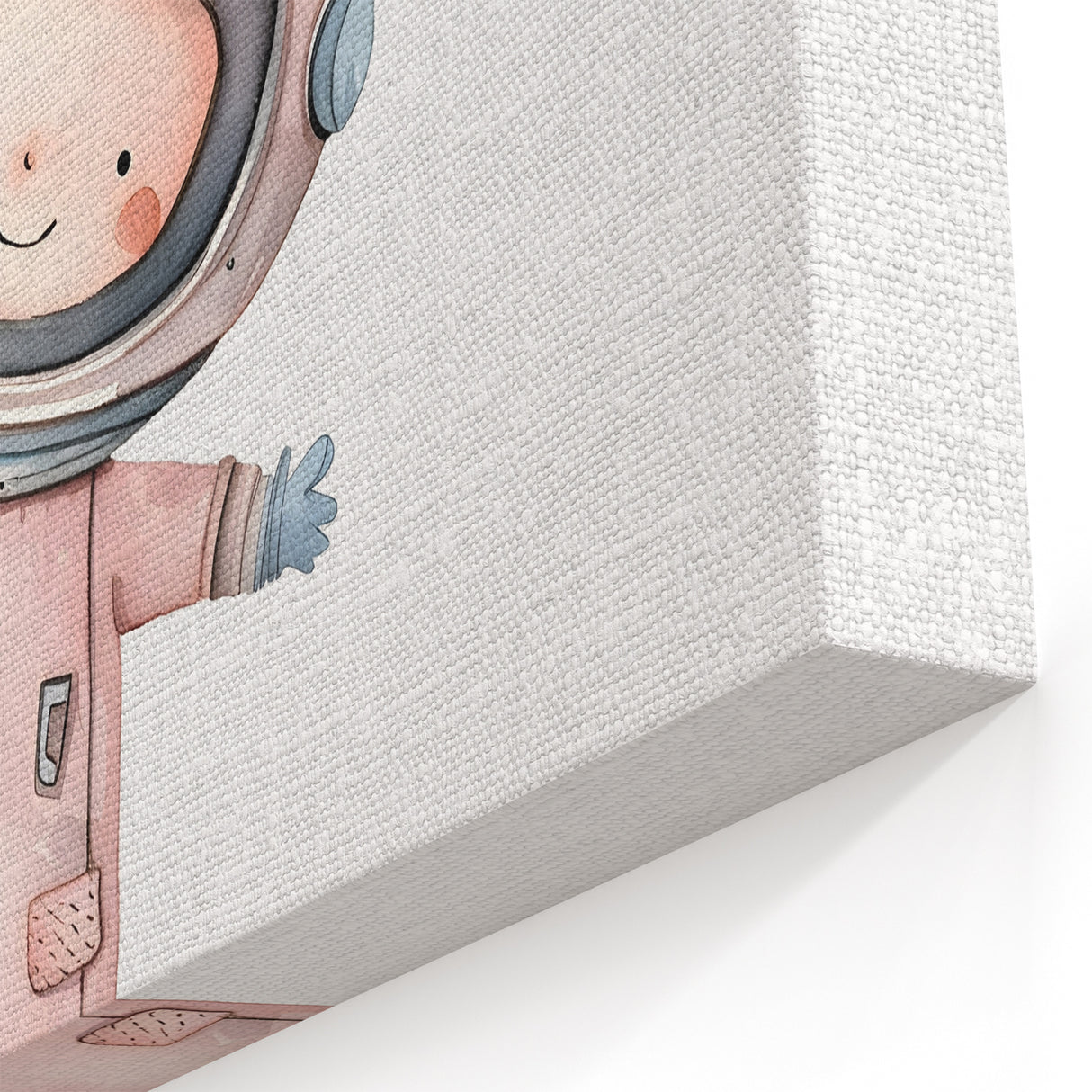 Personalized Kids Art - Space Explorer Girls Bedroom Wall Decor