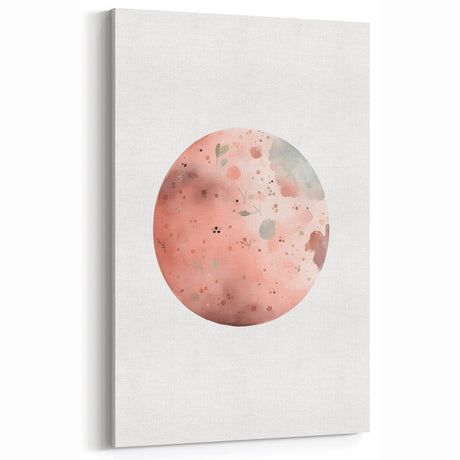 Girls Bedroom Art - Watercolor Planet Kids Room Wall Decor