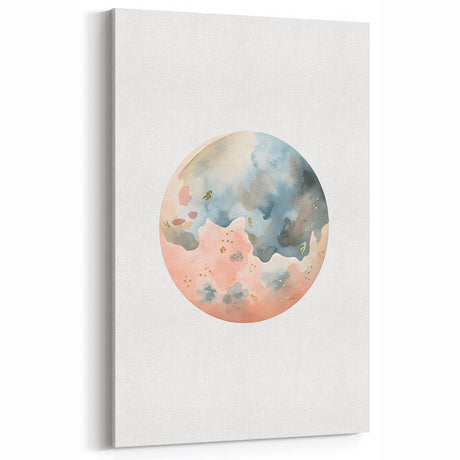 Kids Room Art Prints - Watercolor Earth Playroom Wall Decor