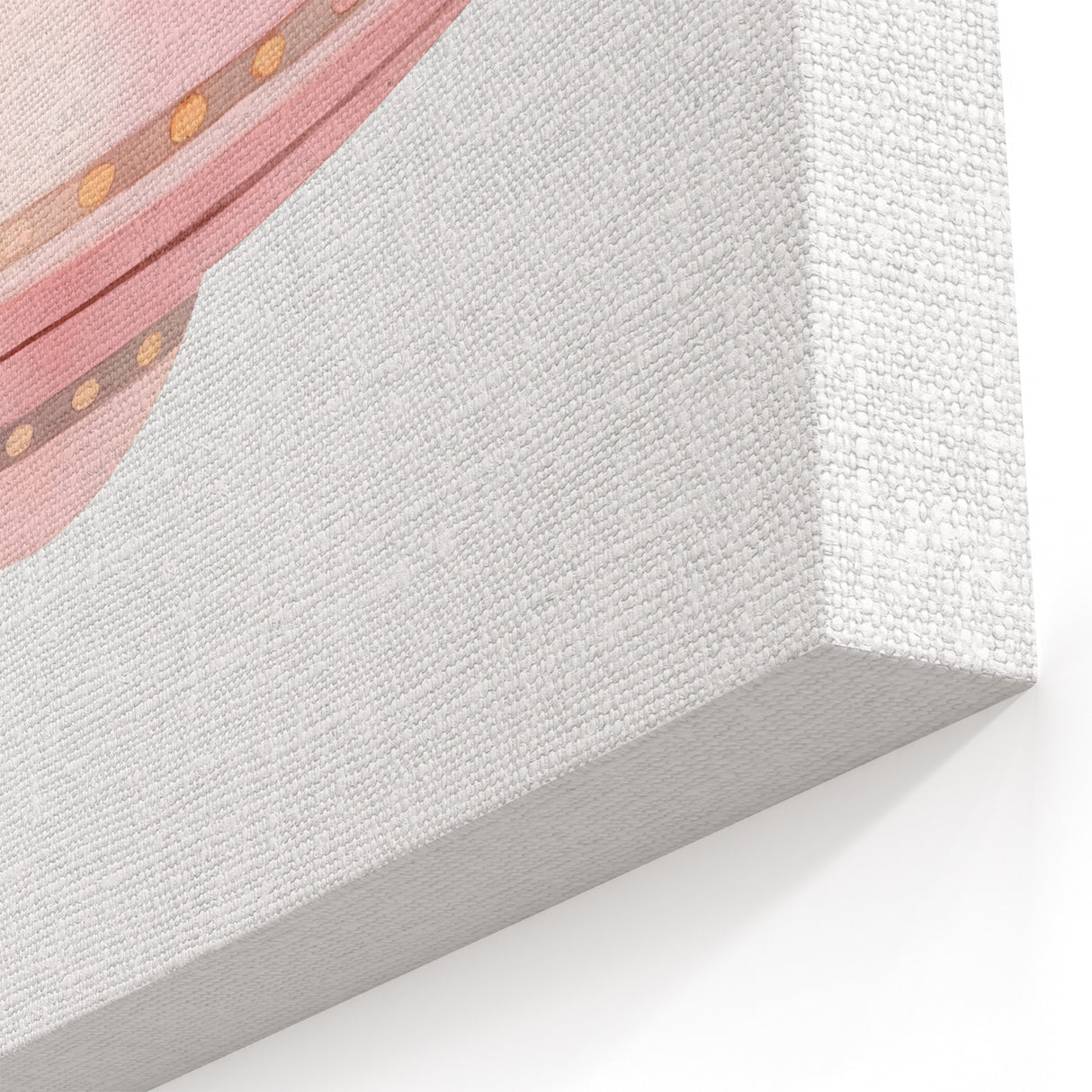 Playroom Wall Art - Cute Pink Spaceship Kids Room Decor