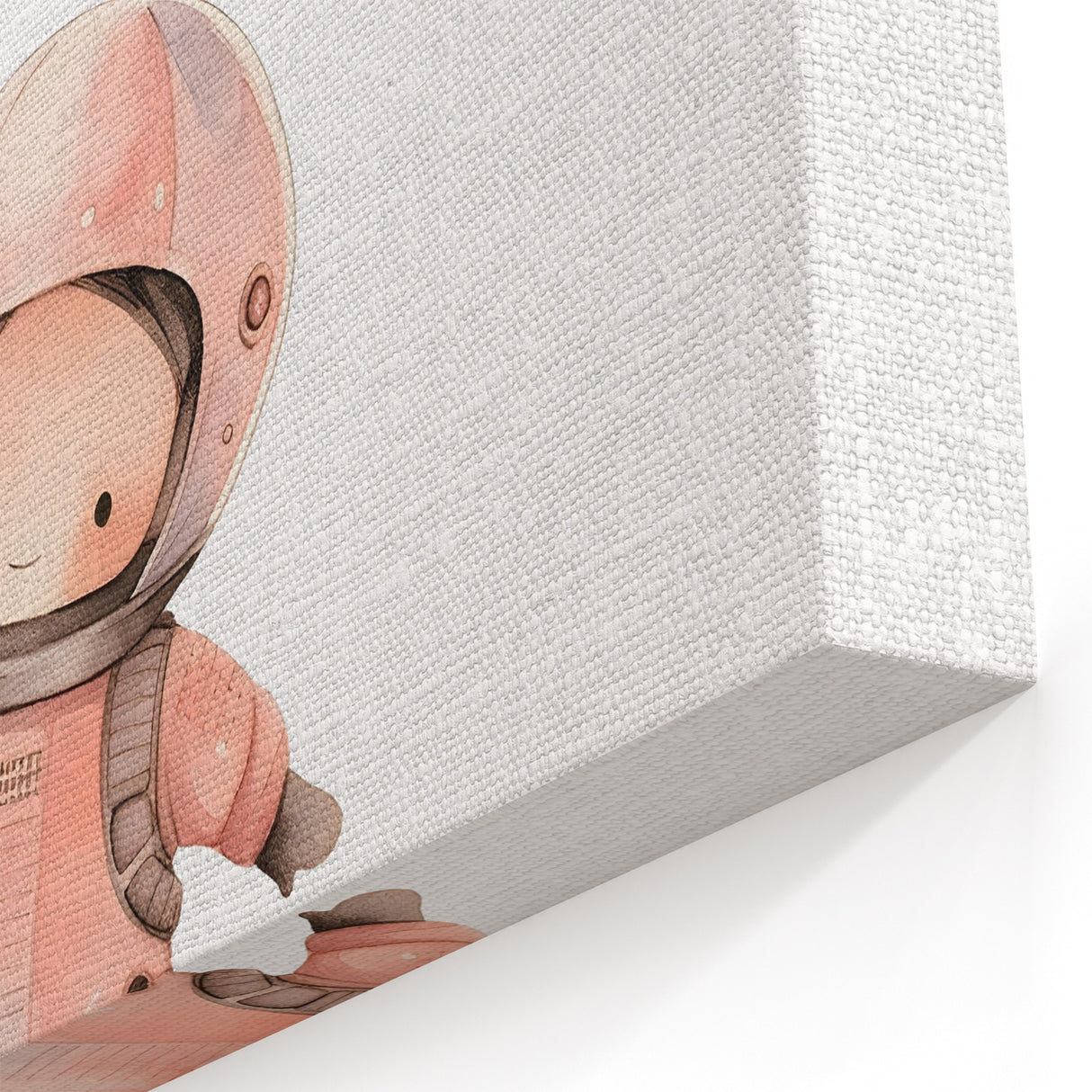 Girls Bedroom Art - Space Explorer with Balloon Kids Room Decor