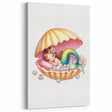Personalized Kids Art - Mermaid Dreamland Girls Bedroom Decor