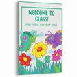 Welcome to Class - Kids Educational Wall Art for Classrooms & Nurseries
