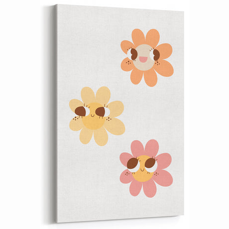 Children’s Wall Decor - Playful Floral Kids Room Art Prints