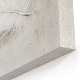 Canvas Art for Dining Area - Minimalist Feather Wall Décor