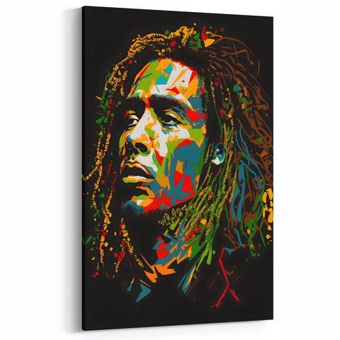Vibrant Pop Art Wall Art – Iconic Portrait Canvas Print