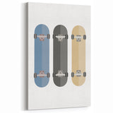 Modern Typography Skateboard Art Print – Minimalist Wall Decor